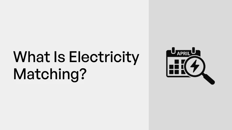 What Is Electricity Matching? (Geographic and Temporal)
